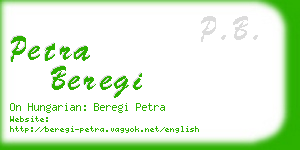 petra beregi business card